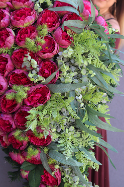 dekoracja / wiązanka nagrobna, Luiza, dł.130cm