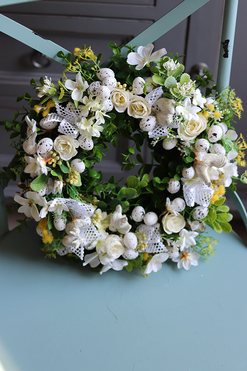 dekoracyjny wianek wielkanocny, W Kurniku, śr.30cm 