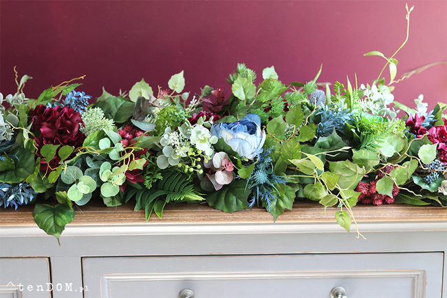 Faworitta, bogata girlanda kwiatowa, dł.100cm  