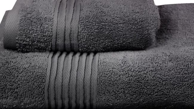 bawełniany ręcznik Basic, kolor czarny, wym.30x50cm