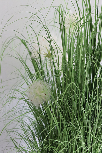 Dandelion, sztuczna trawa we wkładzie do donicy, wys.130cm 