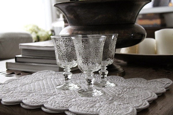 6 białych kielichów Amboise La Rochere 220ml