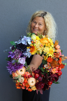 Jesienne Marzenie, radosny tęczowy wianek, śr.45cm 