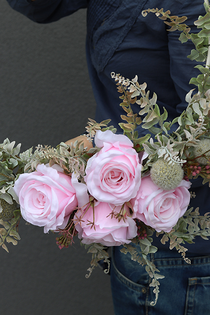 Subtelle, wianek na drzwi na obręczy, śr.50cm