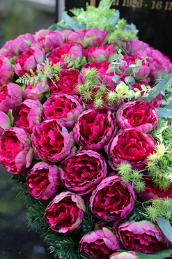 dekoracja / wiązanka nagrobna, Luiza, dł.130cm