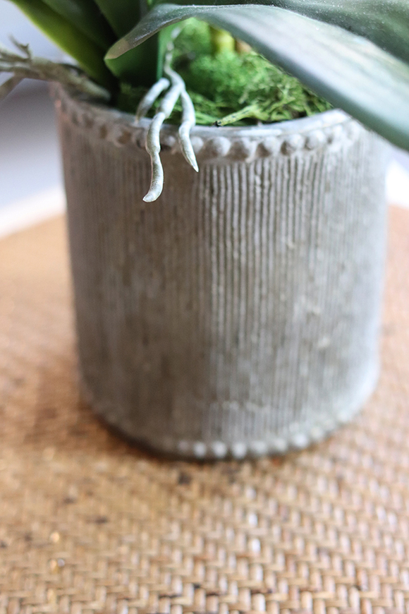 Ivonne Kulena, sztuczny storczyk w etno donicy, wys.52cm