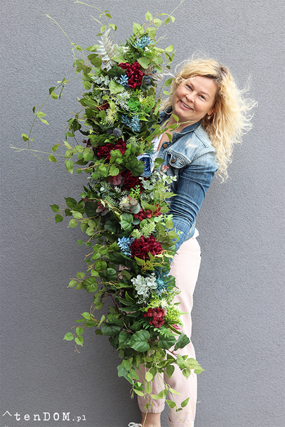 Faworitta, bogata girlanda kwiatowa, dł.100cm  