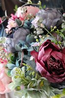 bukiet mieszanych, sztucznych kwiatów Saba, wys.40cm