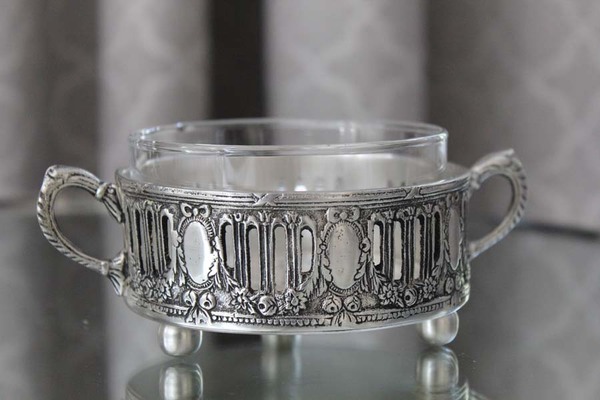 cukiernica posrebrzana Stella, wym.10.5x5.5cm