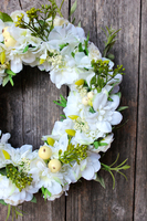 wianek dekoracyjny Komunijny Biel, śr.28cm