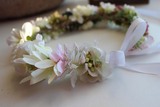 Salsa, komunijny kwiatowy wianek na głowę, roz. uniwersalny