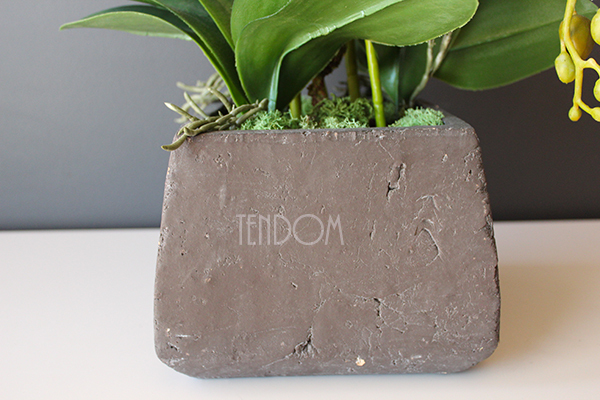 storczyk sztuczny Beata w donicy przypominającej kamień, wys.65cm