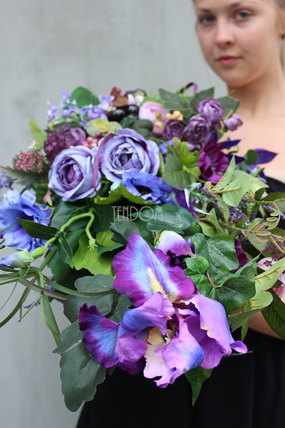 dekoracja, wiązanka nagrobna Lukrecja, wym.80cm