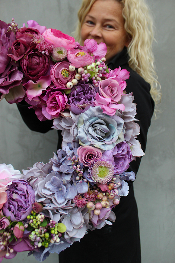 Bogactwo Natury duży, dekoracyjny wianek na drzwi, śr.44cm 