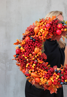 dekoracyjny wianek Pani Jesień 2, śr.44cm 