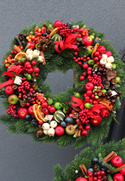 bożonarodzeniowy wianek Świąteczny Kolor, śr.48cm     