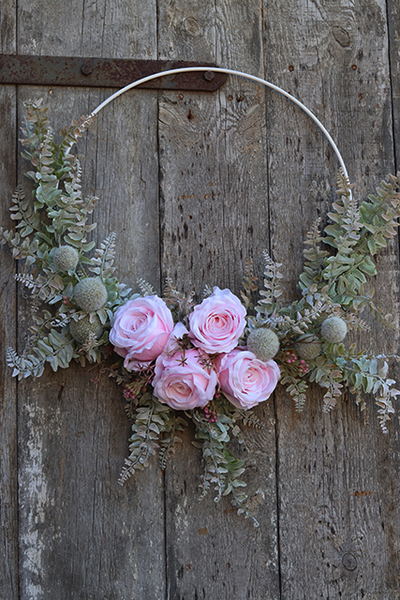 Subtelle, wianek na drzwi na obręczy, śr.50cm