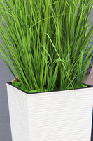 Merino Krem, sztuczna trawa w plastikowej dłutowanej donicy, wys.160cm