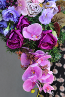 Falena, wiązanka / dekoracja nagrobna, dł.88cm 