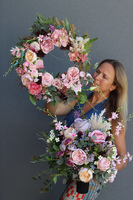 Bogactwo Natury Elegance 2, komplet dekoracji nagrobnych, wieniec + bukiet