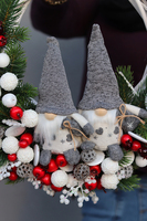 bardzo ładny wianek Świąteczny ze Skrzatami, śr.40cm