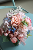 elegancki flowerbox z napisem, Sweet Candy, wys.23cm