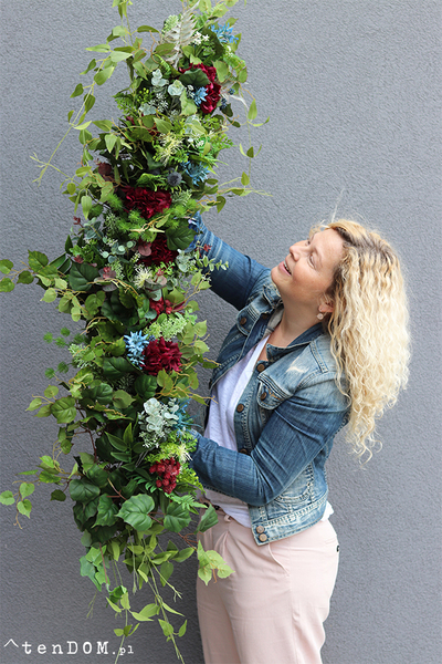 Faworitta, bogata girlanda kwiatowa, dł.100cm  