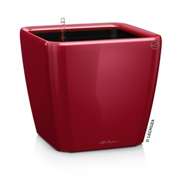 Quadro, elegancka donica z nawadnianiem, czerwona, wym.40x43cm