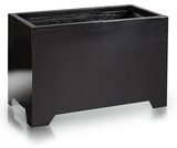 Fiberglass donica Rectangle Feet Black wym.55x100x45cm 