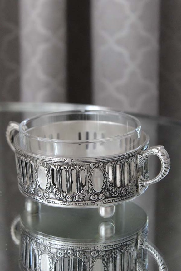 cukiernica posrebrzana Stella, wym.10.5x5.5cm