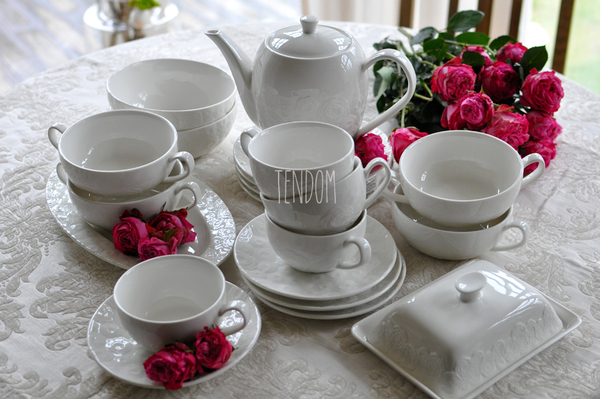 Różana miska porcelanowa salaterka, poj.280ml, śr.12cm