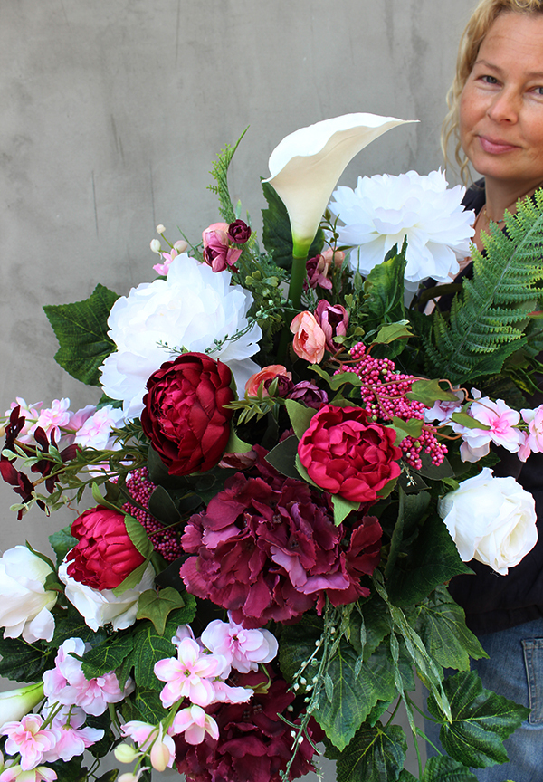 Hellada wiązanka / dekoracja nagrobna, wym.80cm 