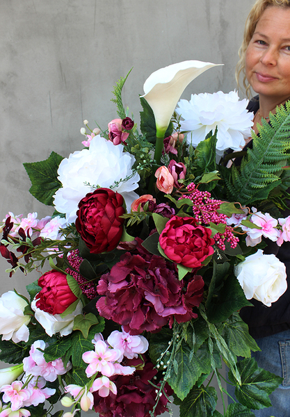 Hellada wiązanka / dekoracja nagrobna, wym.80cm 