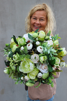 bukiet / kwiatowa kompozycja Zielona Łąka, wys.38cm