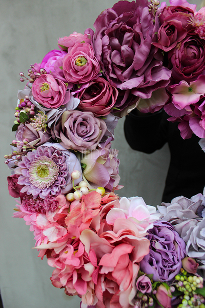 Bogactwo Natury duży, dekoracyjny wianek na drzwi, śr.44cm 