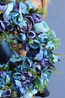 bogaty wianek na drzwi, Caryca Katarzyna Turkus 2, śr.46cm