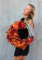 dekoracyjny wianek Pani Jesień 2, śr.44cm 