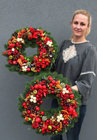bożonarodzeniowy wianek Świąteczny Kolor, śr.48cm     