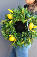 Cytrusy, wianek na drzwi w intensywnych barwach, śr.48cm 