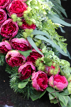 dekoracja / wiązanka nagrobna, Luiza, dł.130cm