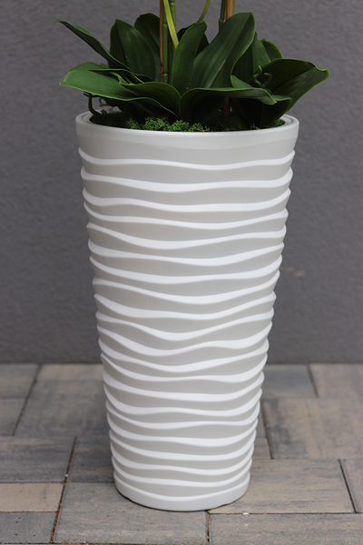 czerwony storczyk Mediolan Modern, wys.129cm