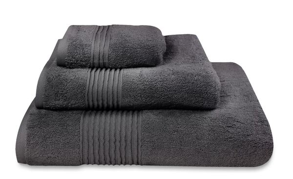 bawełniany ręcznik Basic, kolor czarny, wym.30x50cm