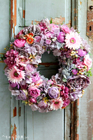 Bogactwo Natury Margerita, duży wianek na drzwi, śr.42cm 