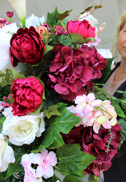 Hellada wiązanka / dekoracja nagrobna, wym.80cm 