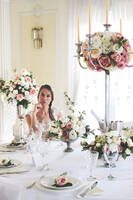 kandelabr z kulą kwiatową, Maria Antonina, wys.80cm