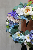 cudowny wianek na drzwi Blue Moon, śr.42cm 