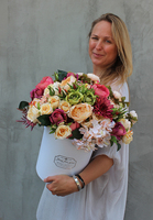 Beatrycze flowerbox, kompozycja kwiatowa, wys.43cm