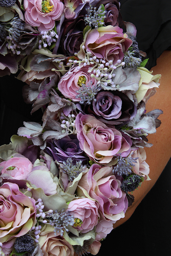 Pastelowa Nostalgia New, elegancki wianek, śr.41cm