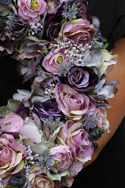 Pastelowa Nostalgia New, elegancki wianek, śr.41cm