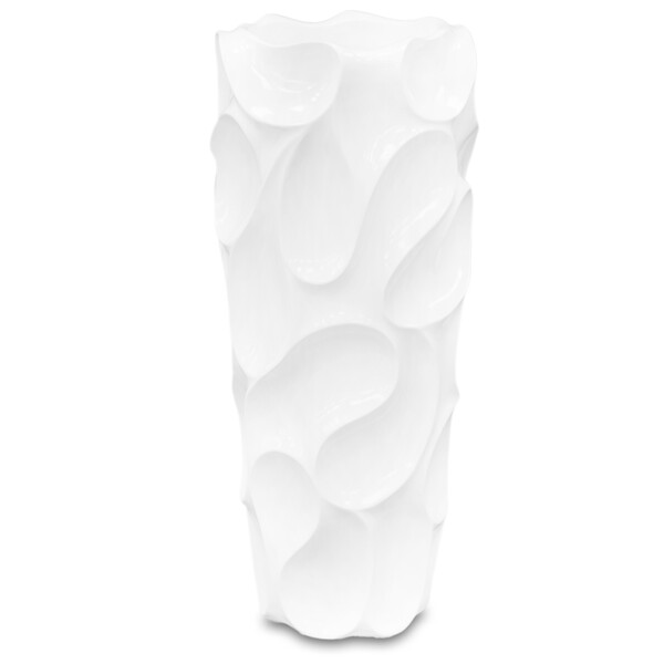 Sorbello, nowoczesny biały wazon, wys.90cm 